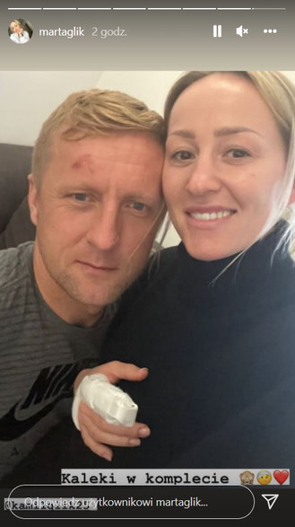 Kamil Glik i Marta Glik na Instagramie