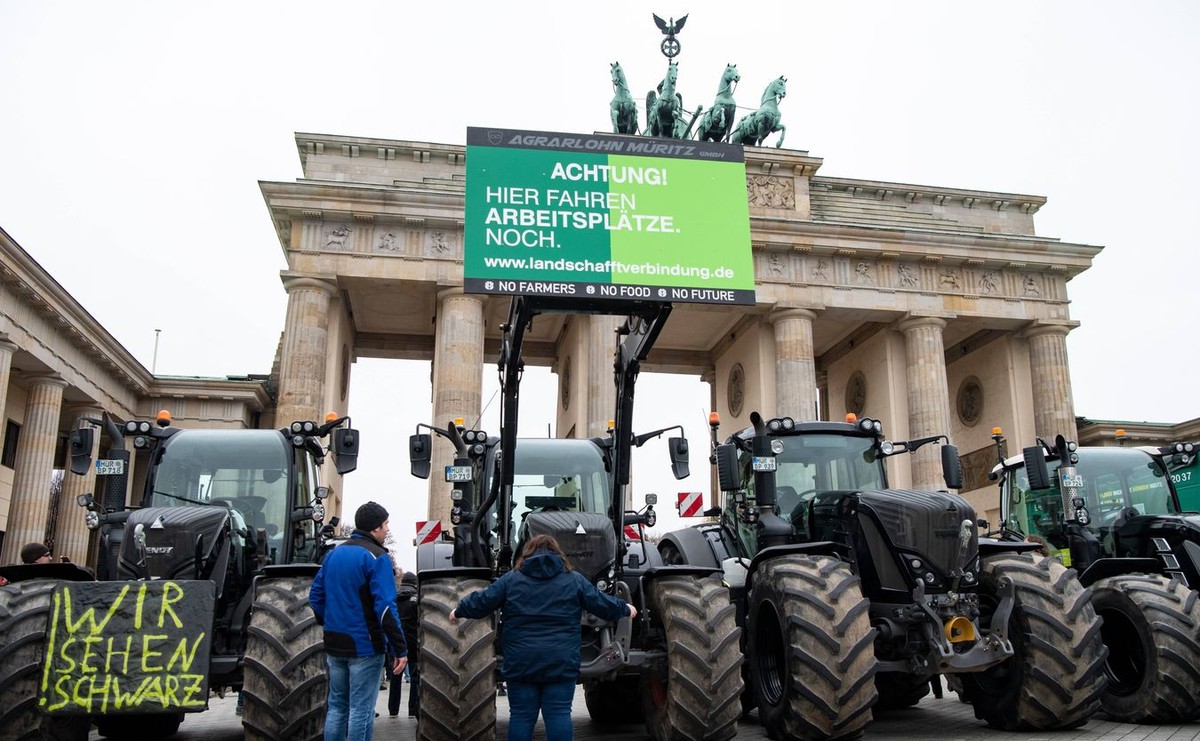 Protest rolników w Berlinie