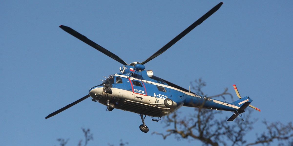 Wielki pościg za bandytami w Krakowie. Policja użyła śmigłowca