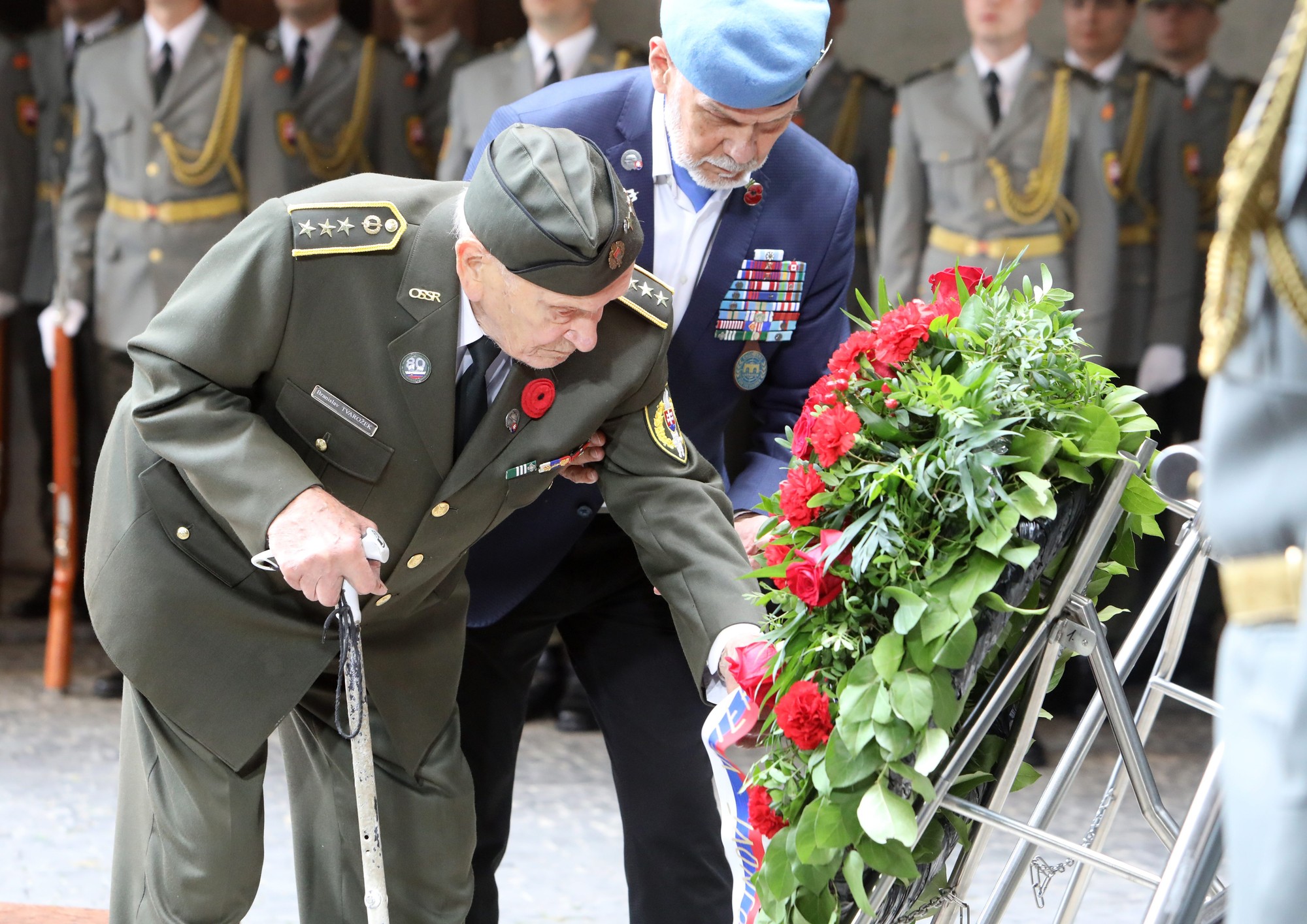 Vojnový veterán a účastník Slovenského národného povstania (SNP) Branislav Tvarožek.