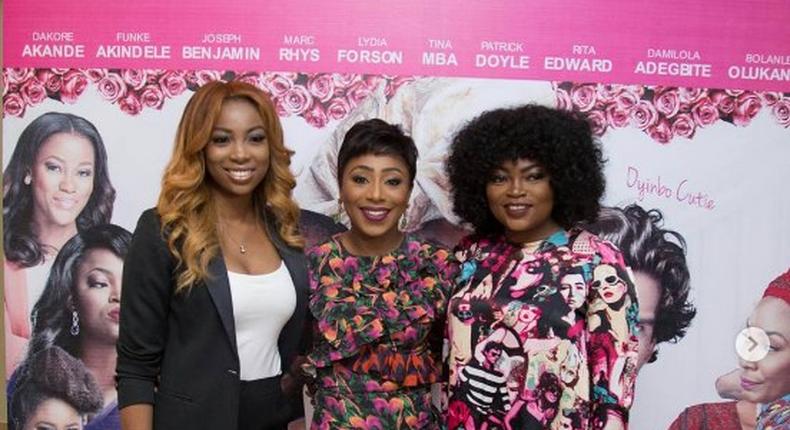 Bolanle Olukanni, Dakore Akande, Funke Akindele-Bello at 'Isoken' movie press conference