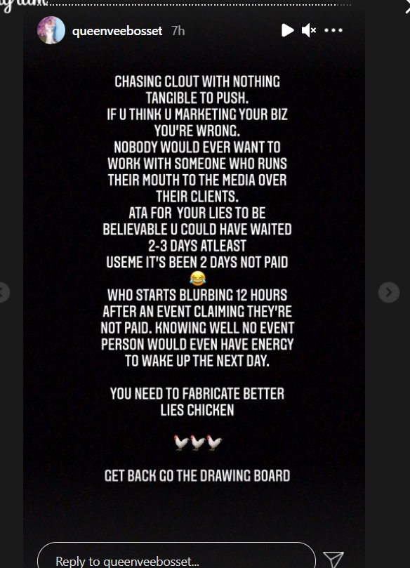 Vera Sidika's Response 