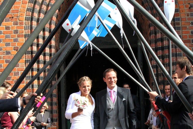 Julia Michalska z mężem