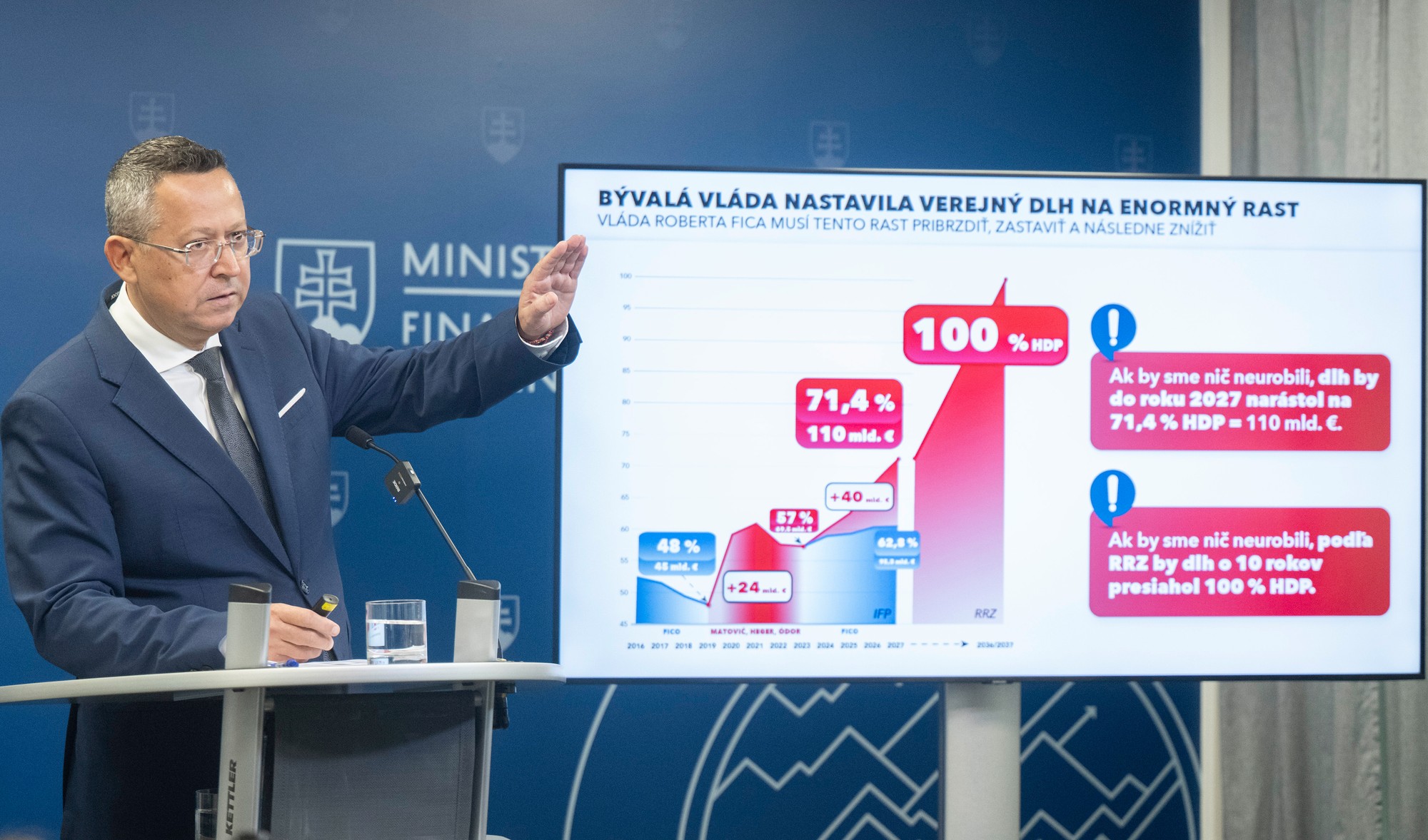 Minister financií SR Ladislav Kamenický predstavil konsolidačné opatrenia na rok 2026.