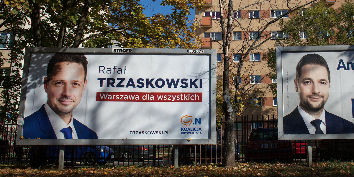 W wyborach na prezydenta Warszawy w 2018 r. kandydował Rafał Trzaskowski i Patryk Jaki