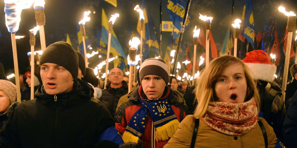 Na Ukrainie uczcili Banderę, kata Polaków.