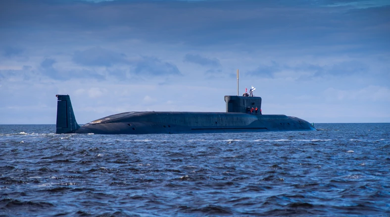 Na zdjęciu okręt podwodny typu Boriej — przedstawiciel nowej fali rosyjskich jednostek tego typu