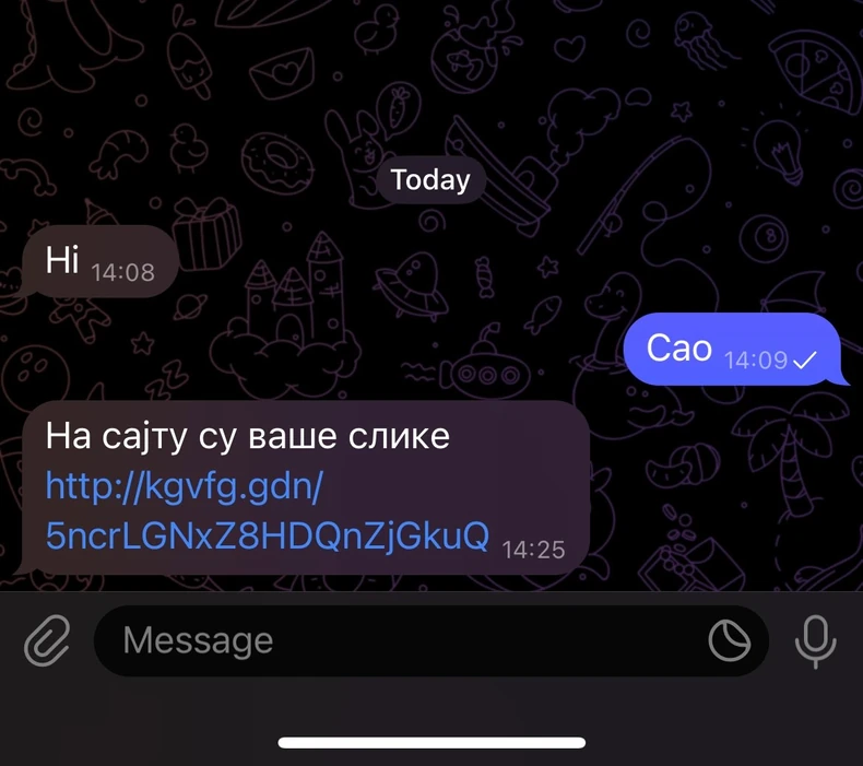 Poruke koje stižu korisnicima Telegrama