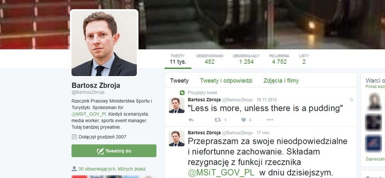 Rzecznik ministerstwa zadrwił z honorów dla Kaczyńskiego. Już nie pracuje