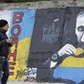 Władimir Putin graffiti Rosja Ukraina Charków