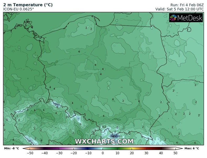 Temperatura będzie dodatnia