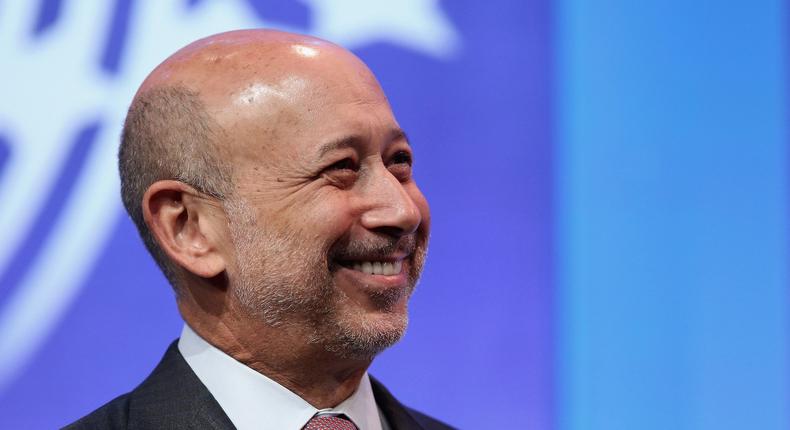 Goldman Sachs Chairman and CEO Lloyd Blankfein attends the Clinton Global Initiative), on September 24, 2014