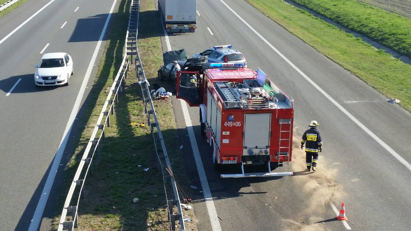 Wypadek na autostradzie A4