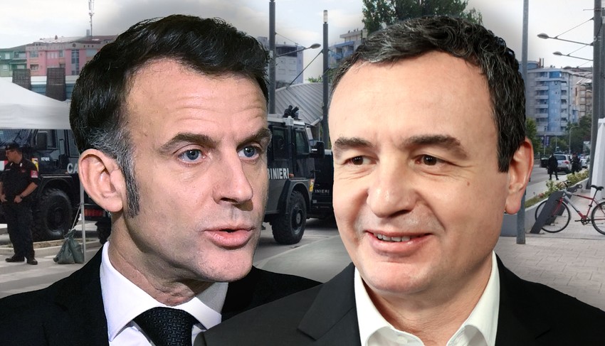 Aljbin Kurti i Emanuel Makron