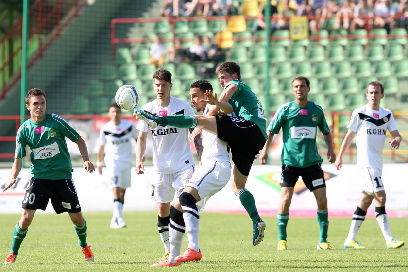 27. kolejka ekstraklasy, mecz GKS Bełchatów - Zagłębie Lubin