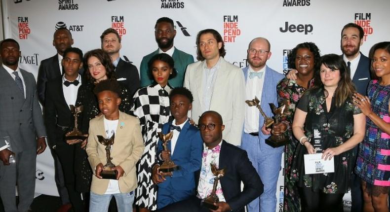 The cast of Moonlight: the coming of age film picks up six Spirit Awards including the Robert Altman achievement award