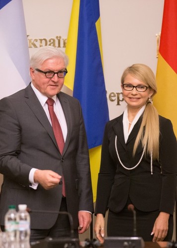 Frank-Walter Steinmeier i Julia Tymoszenko