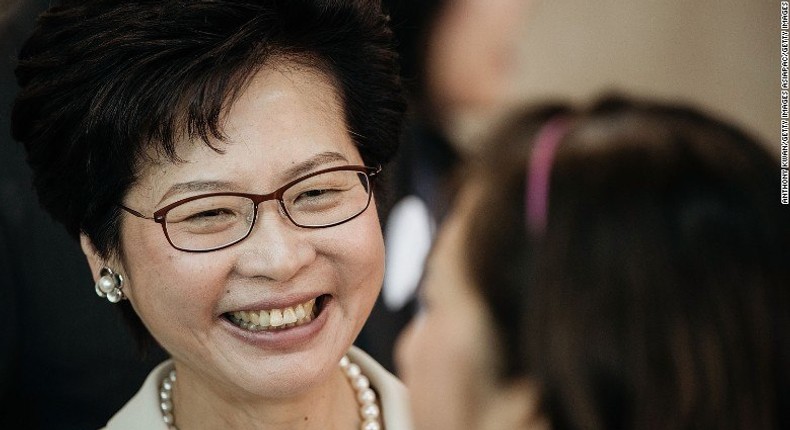 Carrie Lam will be the fourth Hong Kong chief executive, and the first female leader in the city's history