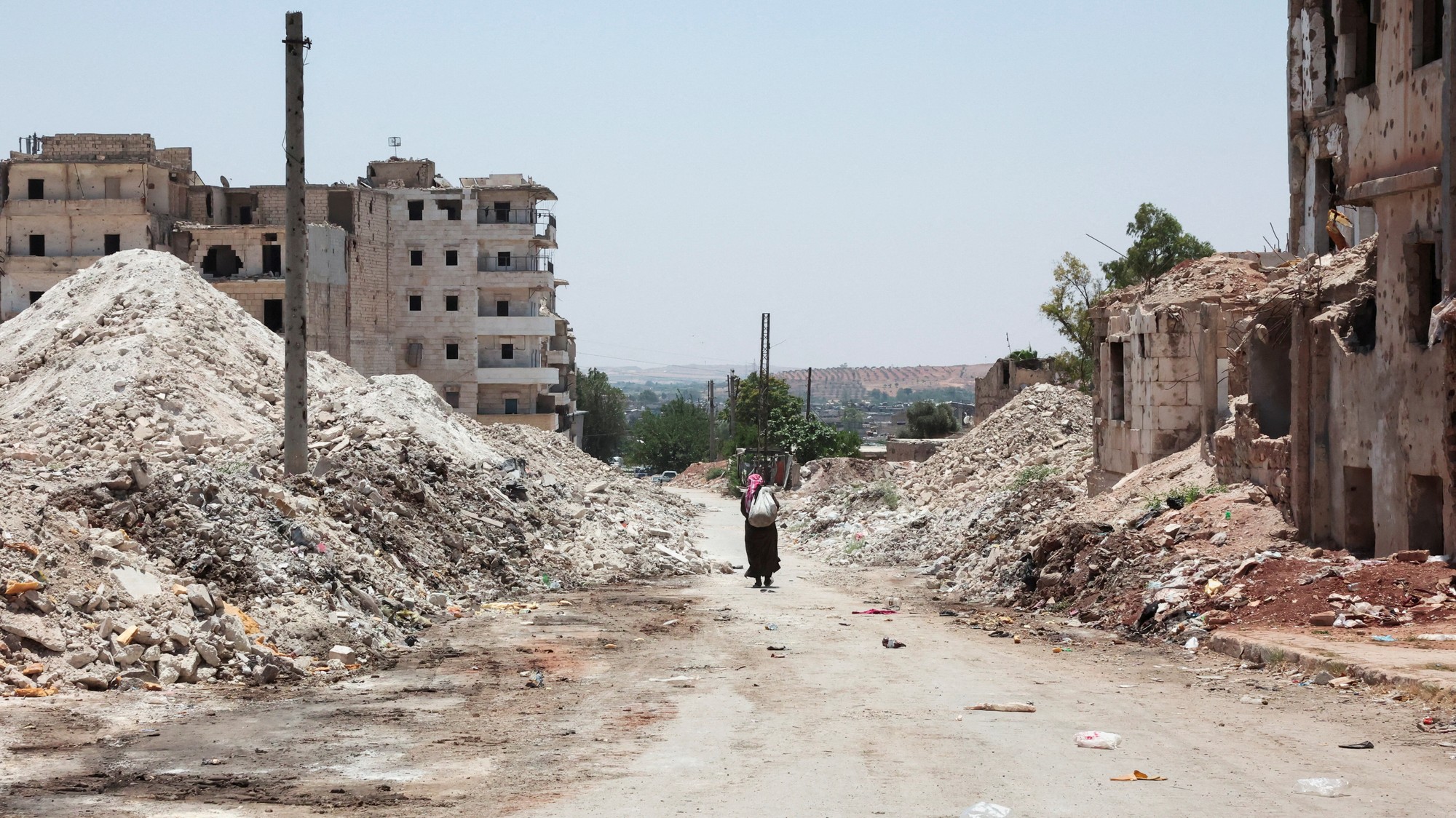 Vojnou zničené Aleppo