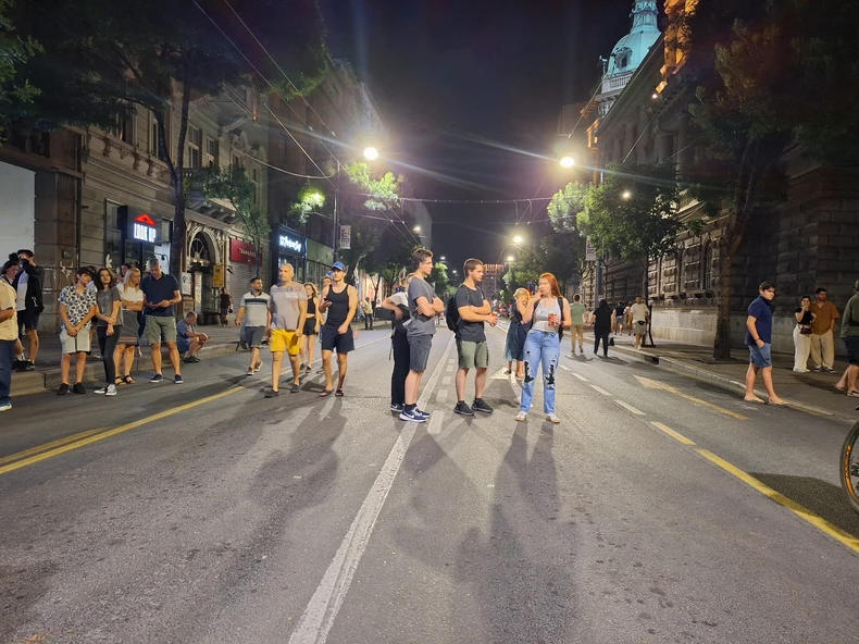 Studenti ispred Predsedništva, Beograd