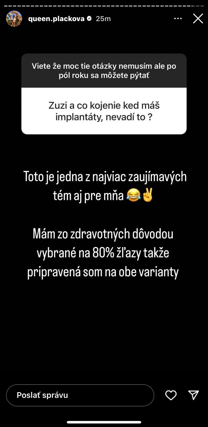 Zuzana otvorene odpovedala na otázky fanúšikov. 