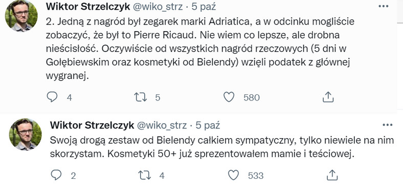 Wiktor Strzelczyk na Twitterze