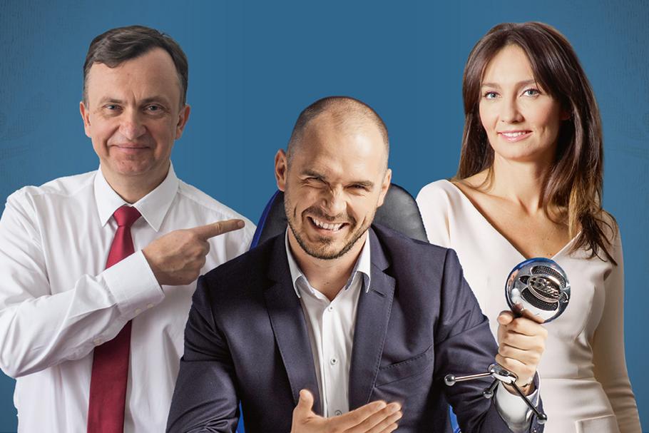 Od lewej: Wiesław Żyznowski, Maciej Popowicz, Dominika Kulczyk