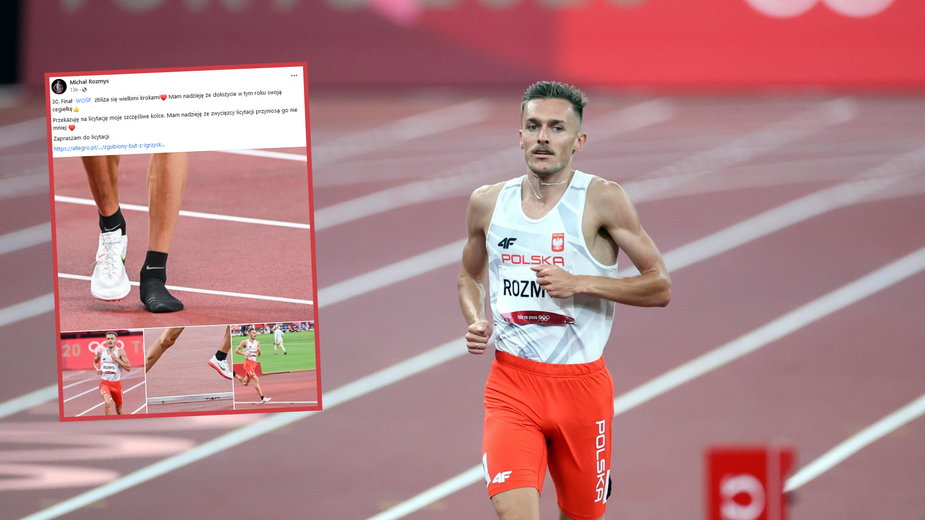 Michał Rozmys podczas biegu na 1500 m w Tokio zgubił swój but, przez co nie osiągnął dobrego czasu