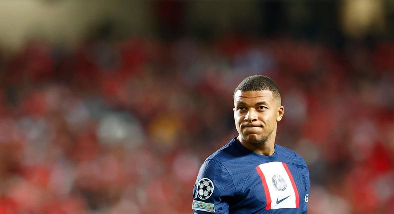 Mbappe had a poor game in PSG's draw with Rennes on Saturday in Ligue 1