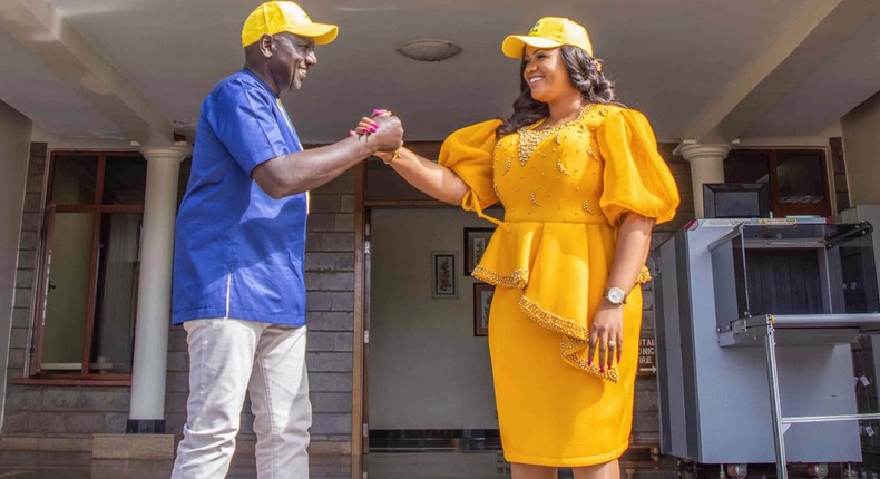 DP Ruto receives Cate Waruguru at his Karen residence