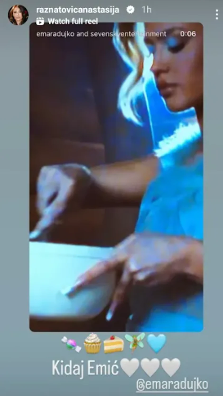 Anastasija Ražnatović podržala Emu Radujko