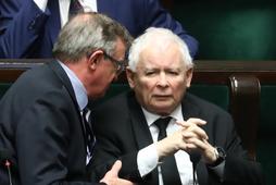 Tadeusz Cymański i Jarosław Kaczyński