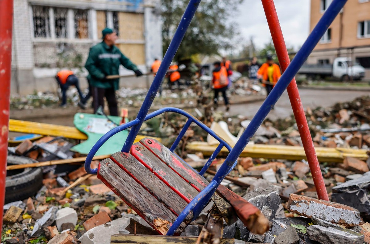 Zniszczenia po rosyjskim ataku