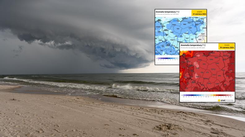 Do Polski sunie upał, ale to nie będzie jeszcze trwałe, gorące lato (mapy: meteologix.com)