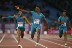 Fred Kerley przebiegł 100 metrów w 9,76. s. To najlepszy czas w tym roku