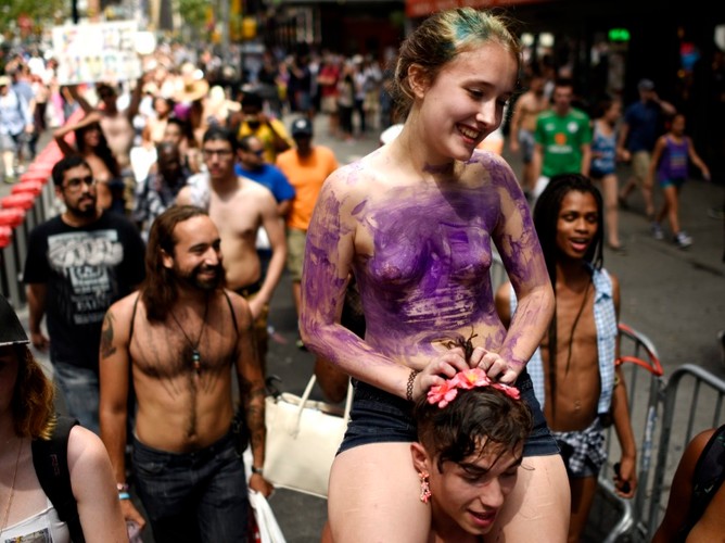 Go Topless Day 2015 Nowy Jork