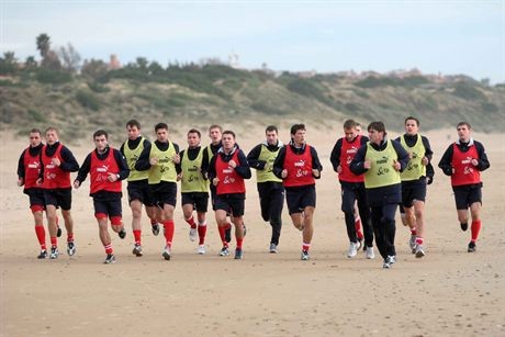 Zgrupowanie reprezentacji Polski w Hiszpanii30.01.2007 Chiclana de la FronterapilkarzeFot. Piotr Kucza