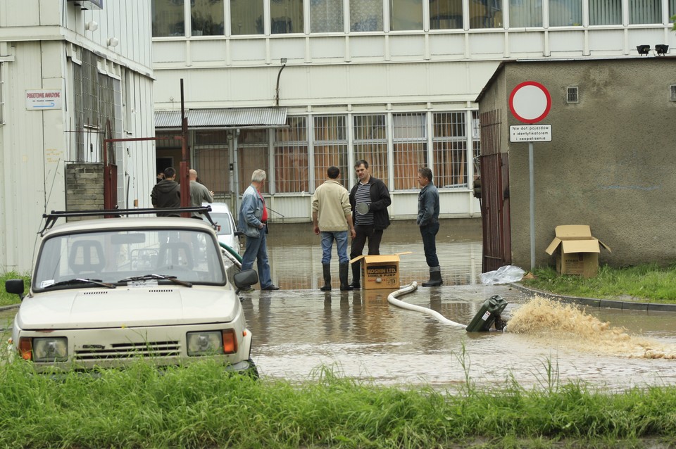 KRAKÓW POWÓDŹ MAJORA CZERWONY PRĄDNIK