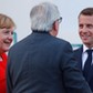 Angela Merkel, Emmanuel Macron, Jean-Claude Juncker