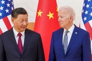 Xi Jinping i Joe Biden podczas szczytu G20 na Bali. 14 listopada 2022 r.