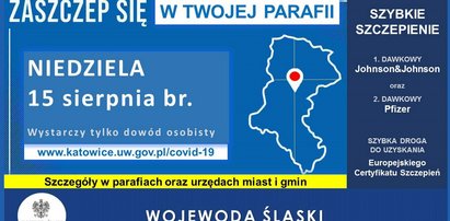 Zaszczep się w twojej parafii. W niedzielę akcja w województwie śląskim