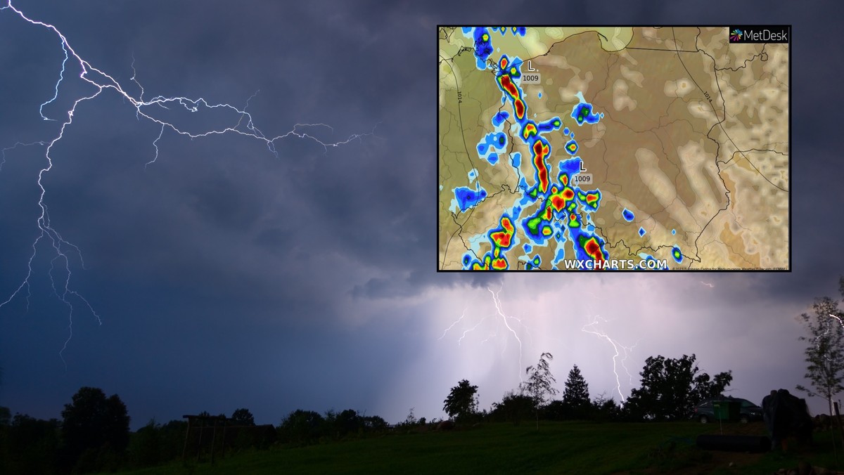 Pogoda na dziś, 23 maja. Dawid uderzy w Polskę. Uwaga na burze z gradem [MAPY]