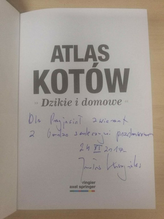 Książka podarowana przez Jarosława Kaczyńskiego