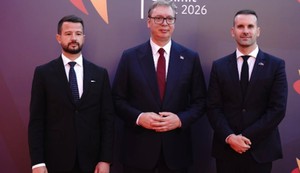 Vučić sa Spajićem i Milatovićem