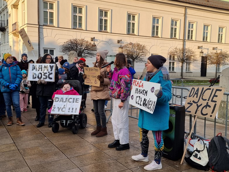 Protest Osób z Niepełnosprawnościami i ich Opiekunów
