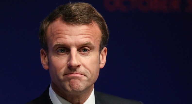 Comments about immigration by French President Emmanuel Macron, pictured in October 2019, sparked outrage in Bulgaria