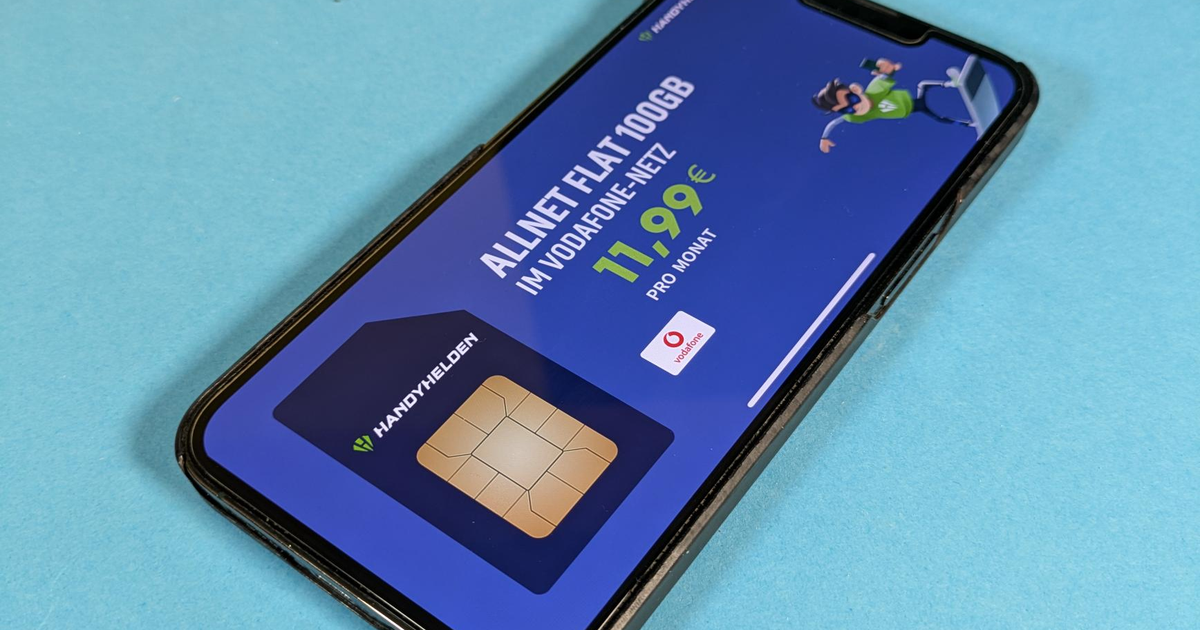 100 GB Vodafone Allnet Flat ayda 11.99 Euro