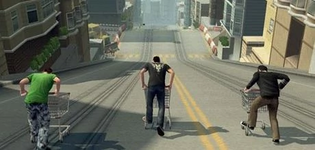 Screen z gry "Jackass" (wersja PSP)