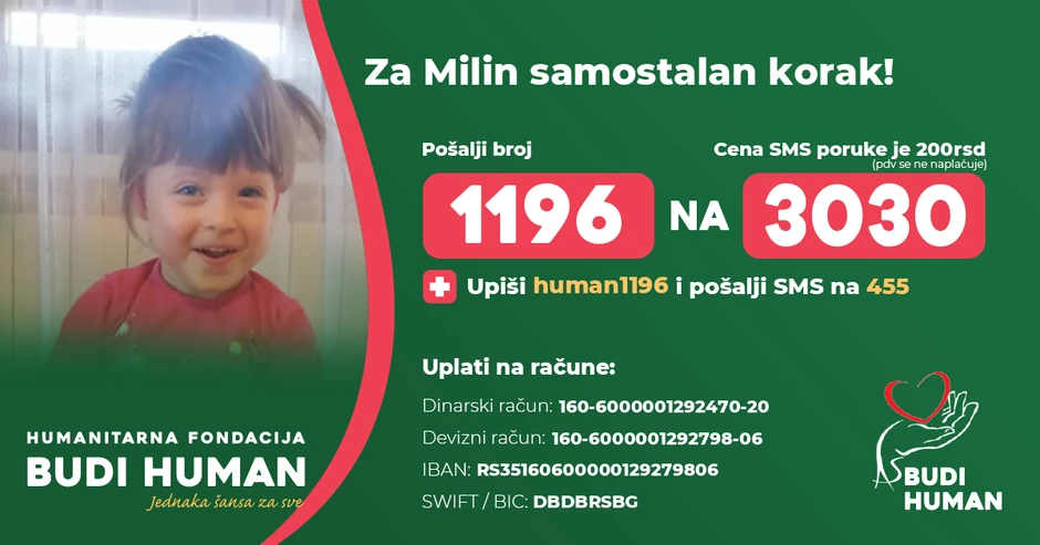 Fondacija "Budi human" za Milu Žeželj