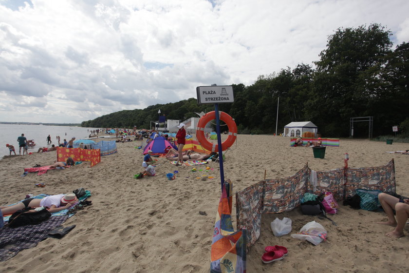 Strzeżona plaża w Orłowie